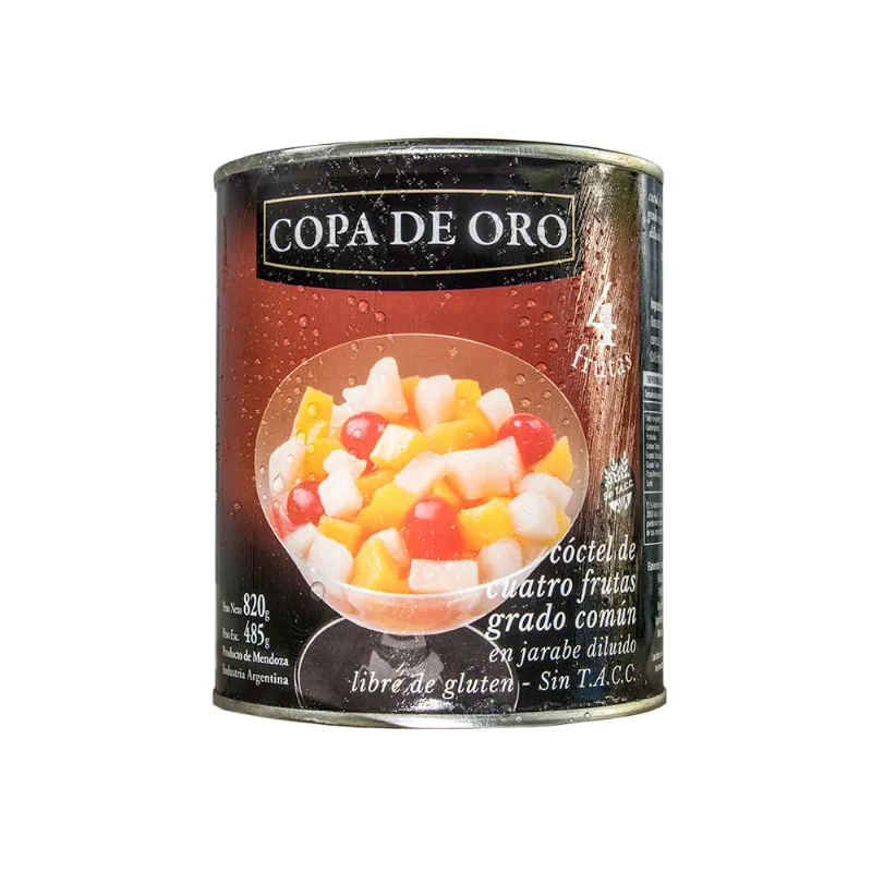 Coctel De 4 Frutas Copa De Oro 820 Gr