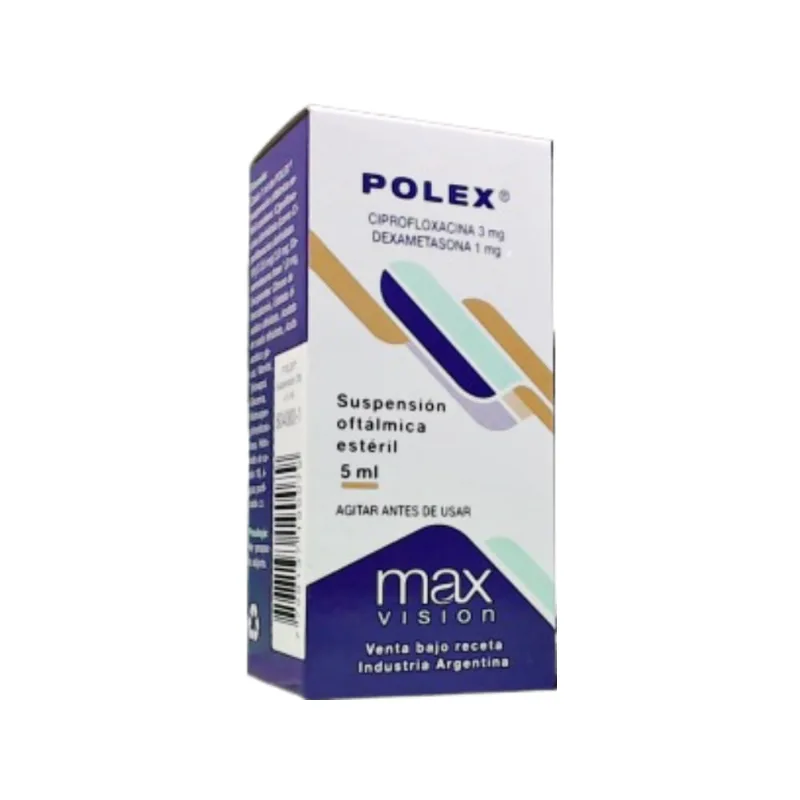 Polex Ciprofloxacina+ Asoc Suspensión Estéril x 5 ml