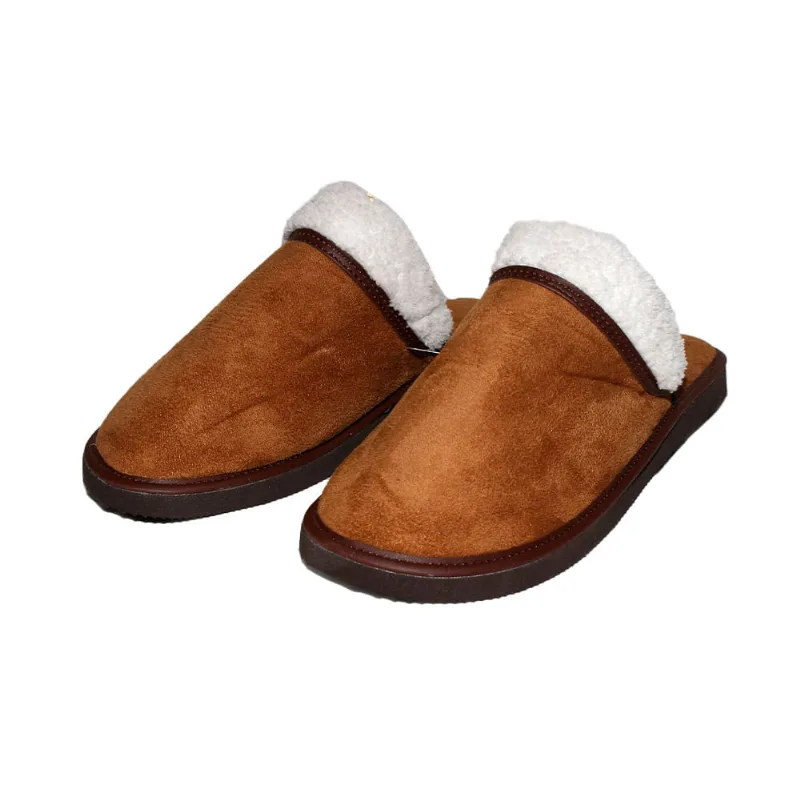Pantufla Hombre Microf Piel 39/44 Marrón Urb Pantufla Hombre Microf Piel 41/42 Marrón Urb