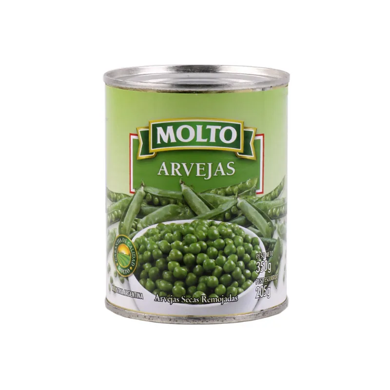 Arvejas Secas Remojadas Molto 350 Gr