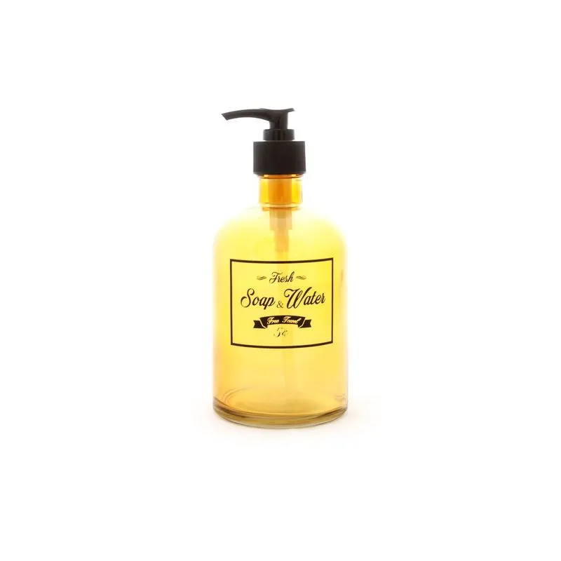 Dispenser De Vidrio Soap Fresh Ambar