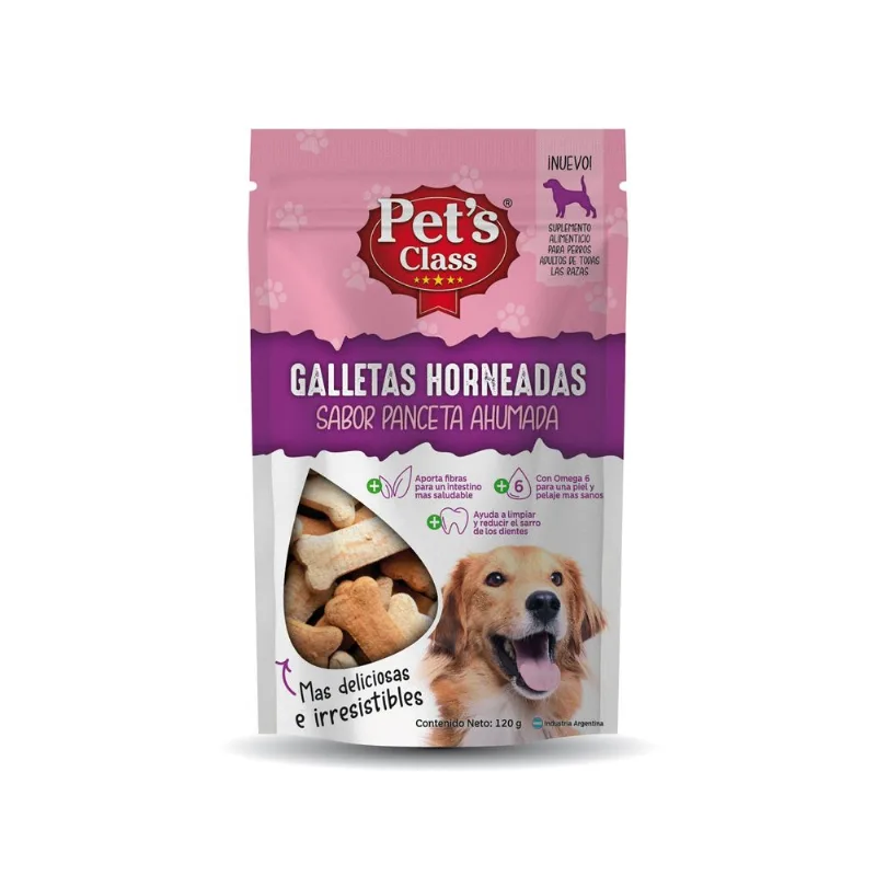 Snack perros Pet's Class panceta 120 g.
