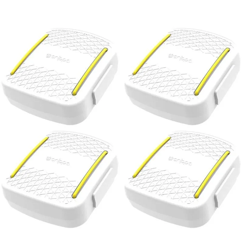 Kit 4 Porta Cotonetes Acessórios Branco Portátil para Viagem Estojo com Elástico Interno Crippa