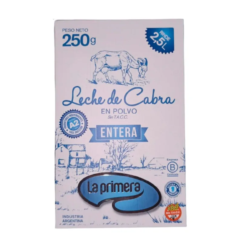 Leche de cabra en polvo La primera entera 250 g.