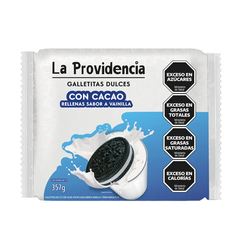 Galletitas Sabor Vainilla Con Cacao 357g La Providencia