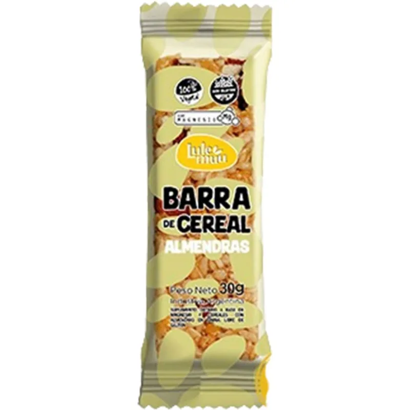 Barra de cereal con almendras Lulemuu 30 grs