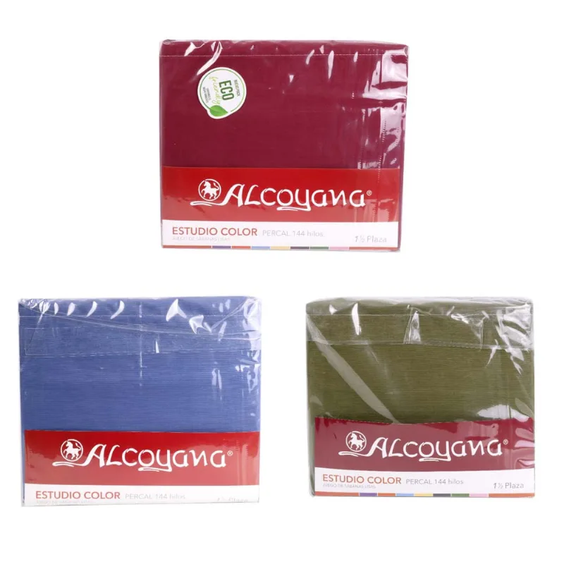 Jgo Sabanas 144 Hilos 1 1/2 Pl Alcoyana