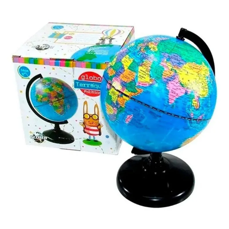 Globo Terráqueo 14 Cm Base Plástico 147w