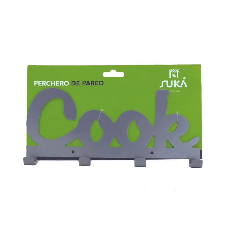 Perchero De Pared - Cook- 4 Ganchos