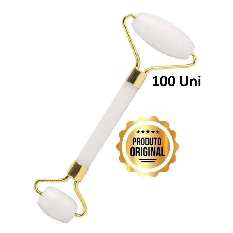 100 Rolo De Pedra Jade Facial Anti Rugas Massageador
