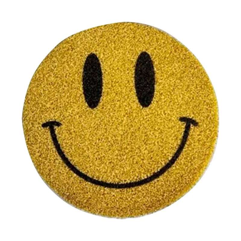 Felpudo pvc emoji carita diam 60 cm