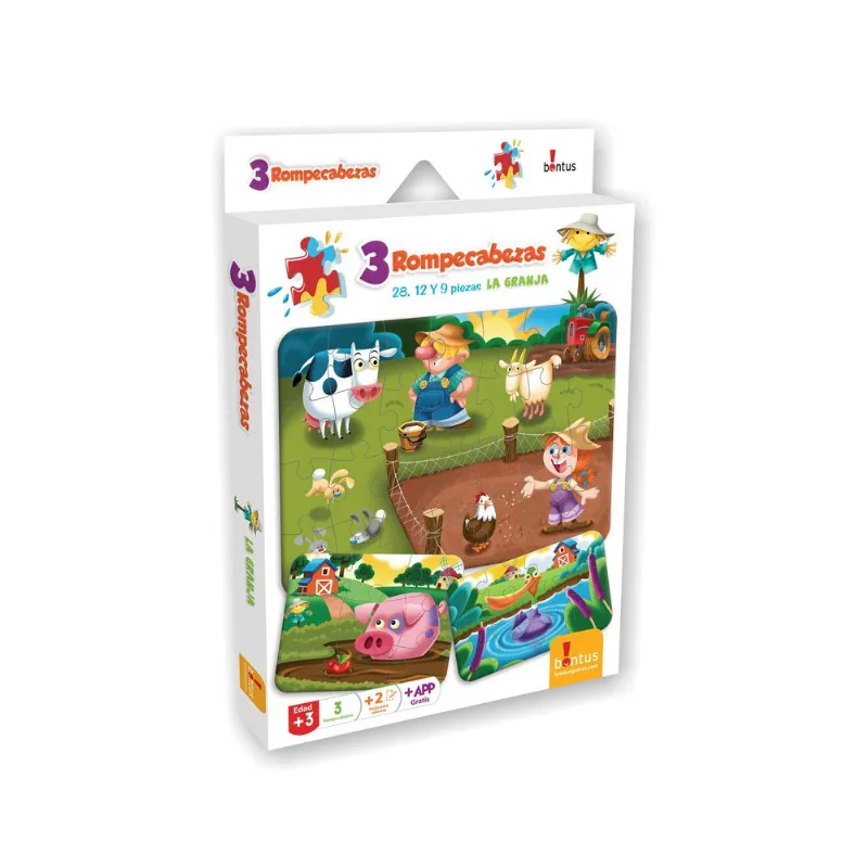 3 rompecabezas La granja