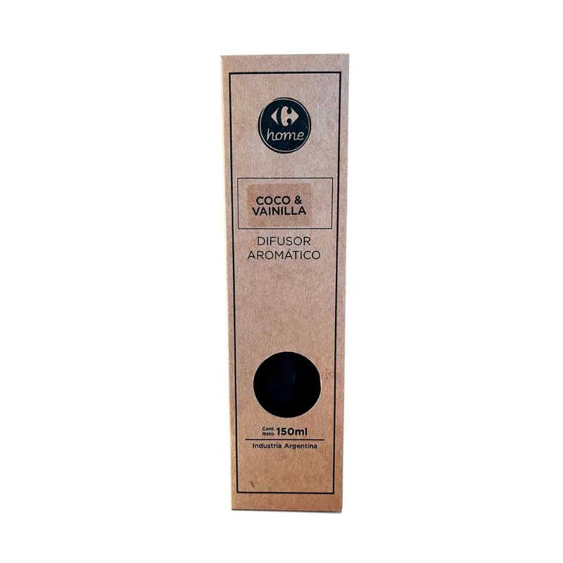 Difusor Carrefour Home coco y vainilla 150 ml estuche con