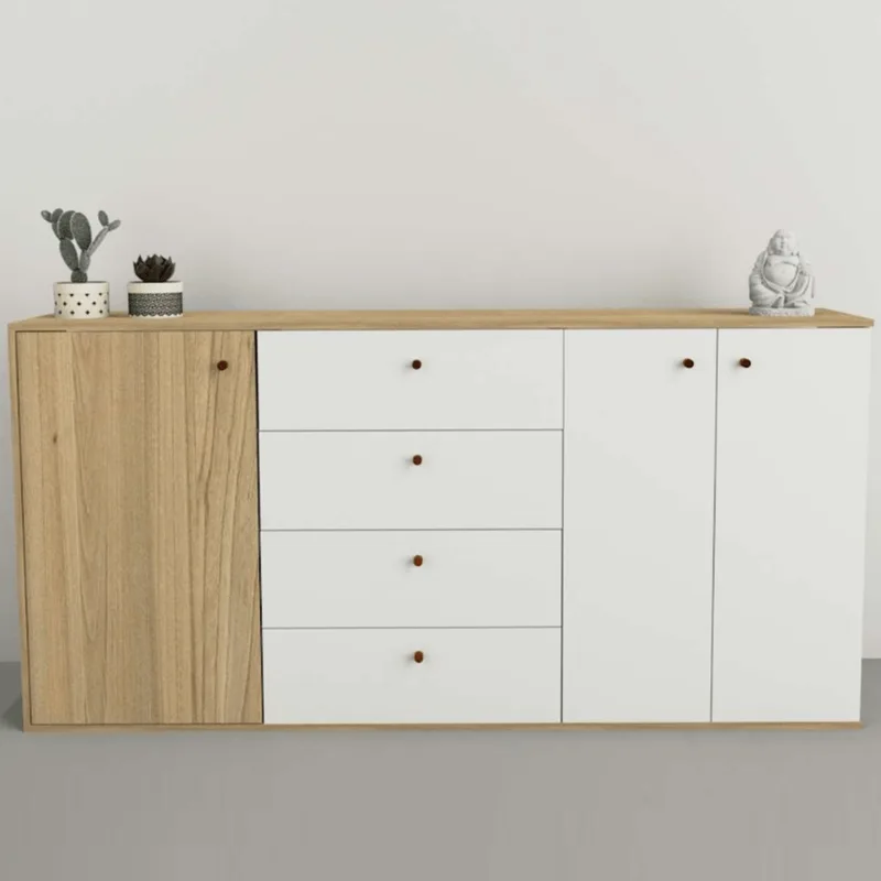 Bahiut 1.75M Tono Olmo Finlandes/Blanco 7010-Coe