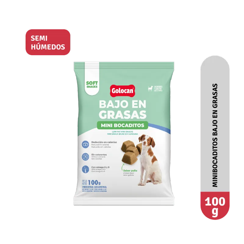 MINI BOCADITOS BAJO EN GRASAS X 100 GR
