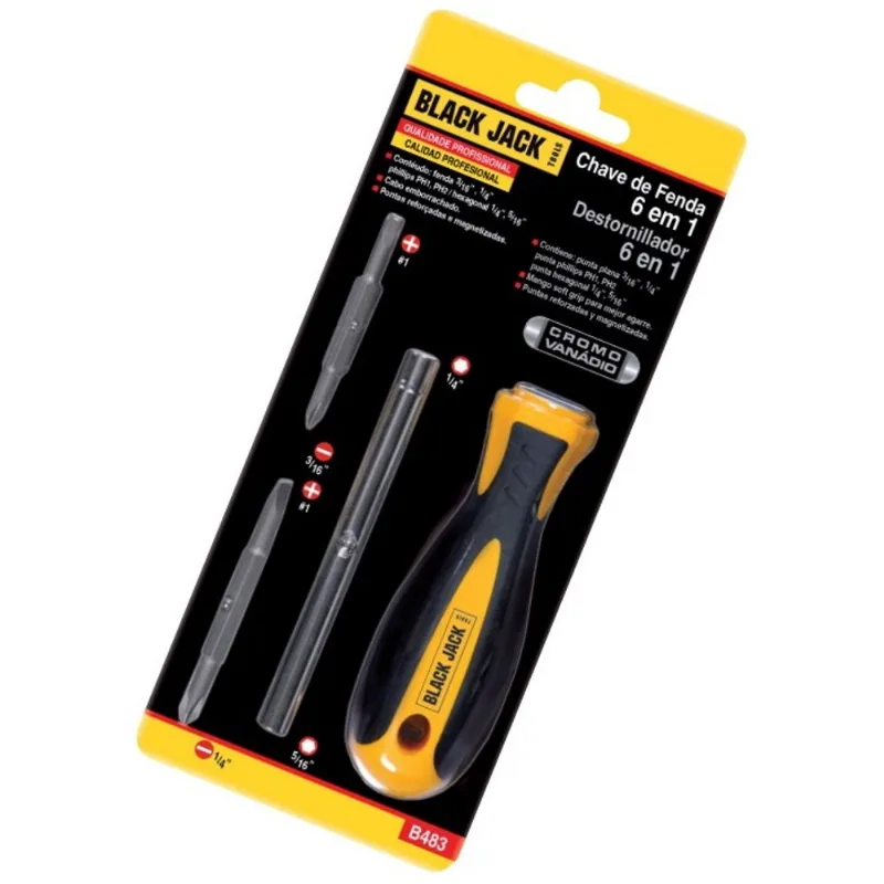 Chave 6 em 1 c/ pontas magnetizadas crv - B483