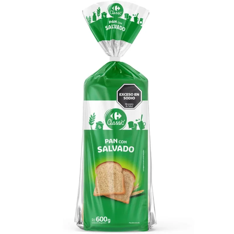Pan de salvado Carrefour Classic 600 grs