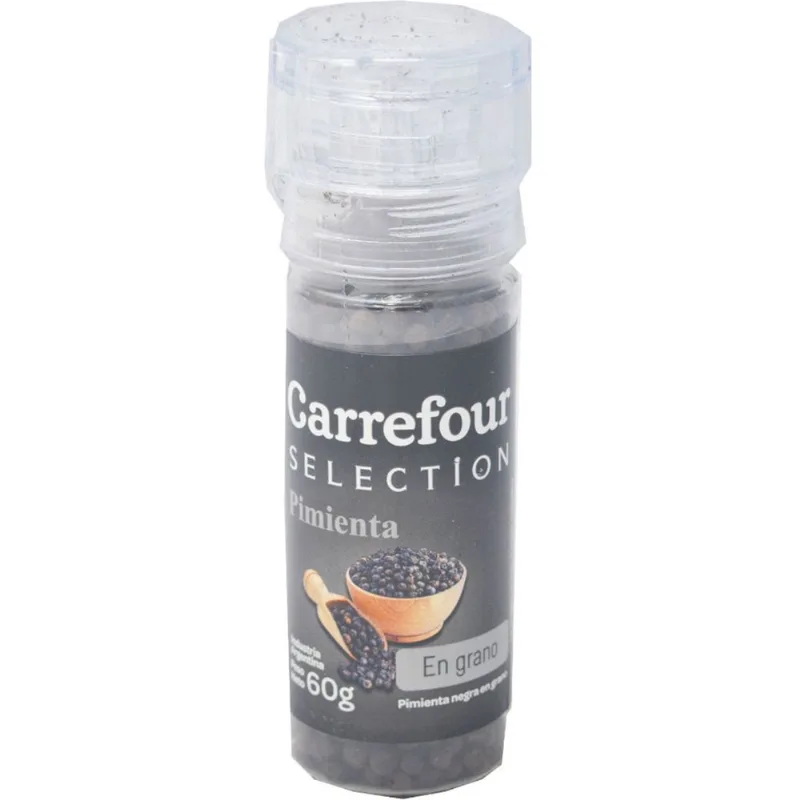 Molinillo pimienta negra Carrefour Selection 60 g.