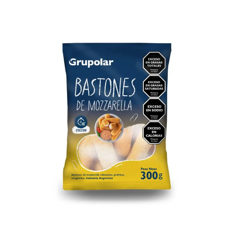 Bastones de Mozzarella Rebozados x 15 Un 300 Grs Grupolar Bastones De Muzzarella Grupolar 300 Gr