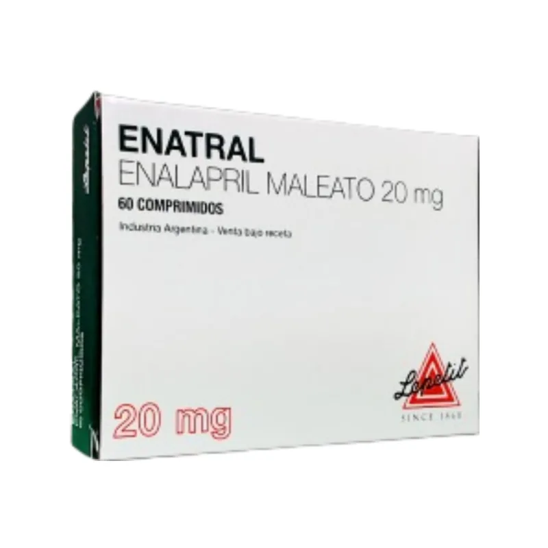 Enatral 20 mg 20 mg Enalapril x 60 Comp