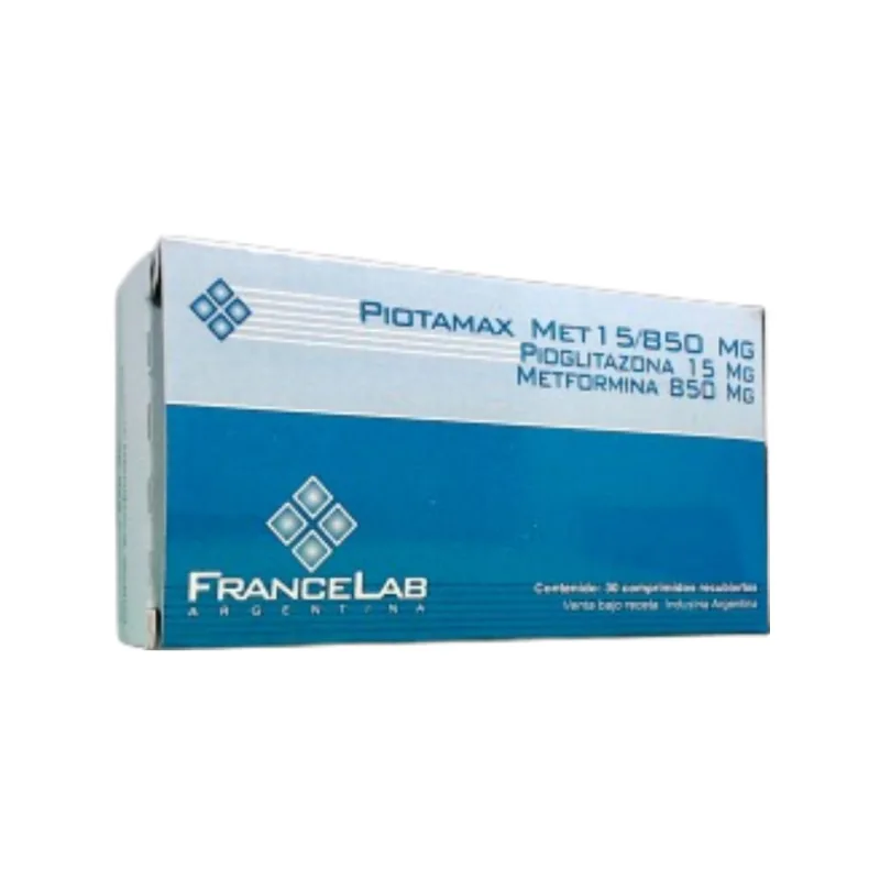Piotamax Met 15/850 mg x 30 Comp Recubiertos