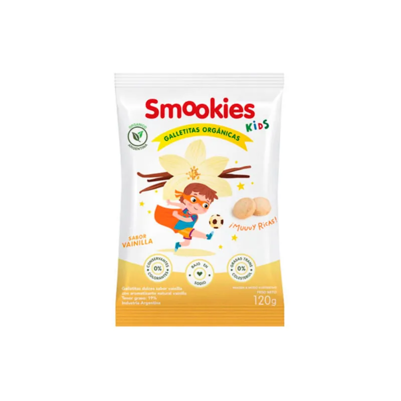 Galletitas Smookies Orgánicas Vainilla 120 Gr
