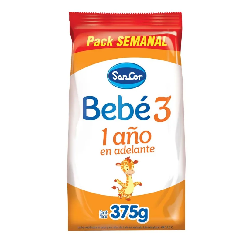 Leche En Polvo Sancor Bebe E3 Pwd 375gr