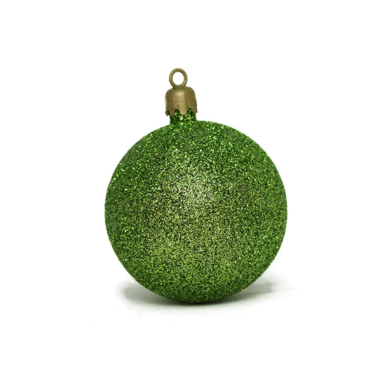 Esferas Glitter Verde 6cm X 2u.