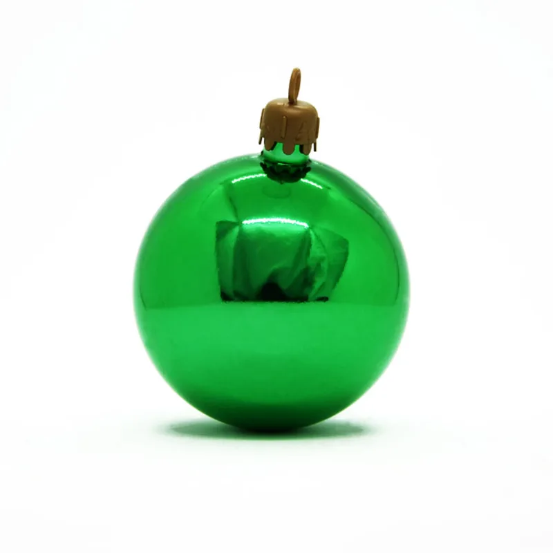 Esferas Brillante Verde 9cm X 2u.