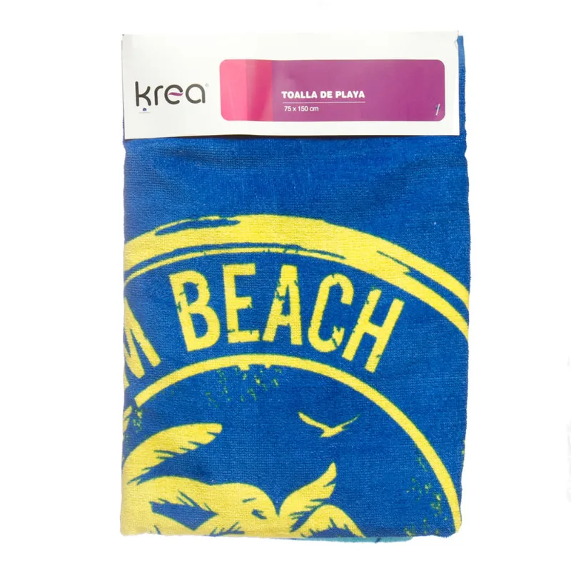 Toallón Playero Krea 75x150 Cm