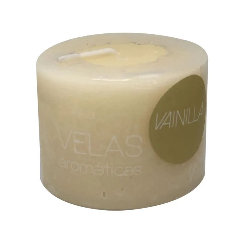 Vela cilíndrica Carrefour Home vainilla 7 cm 1 u.