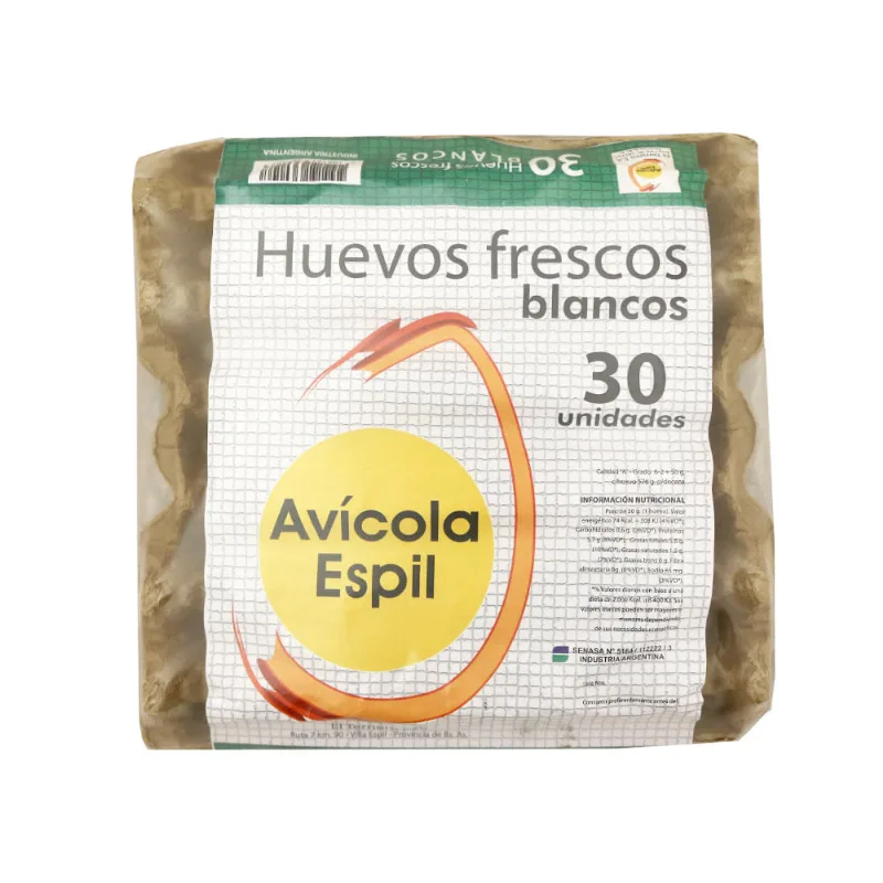Huevo Blanco Maple Ch Avicola Espil X 30u