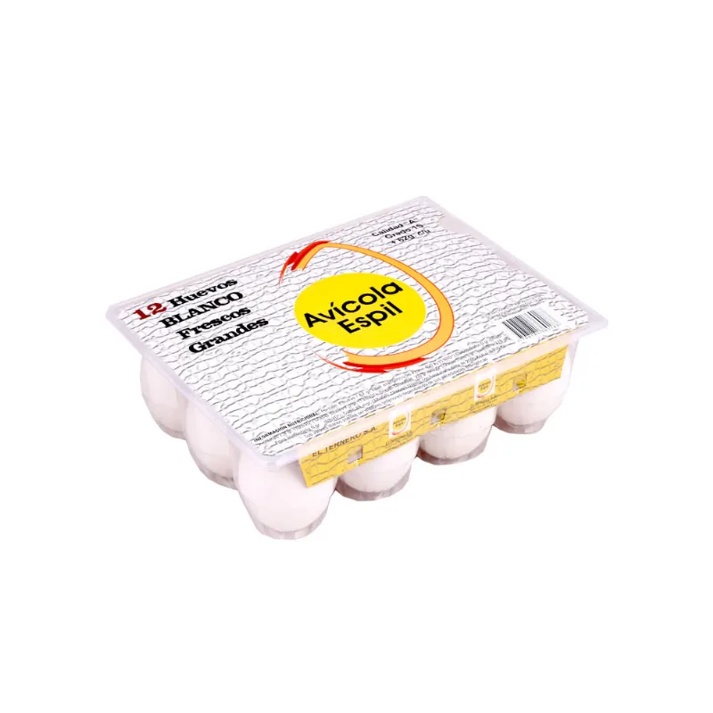 Huevo Blanco Avicola Espil Plastico X 12 Uni.