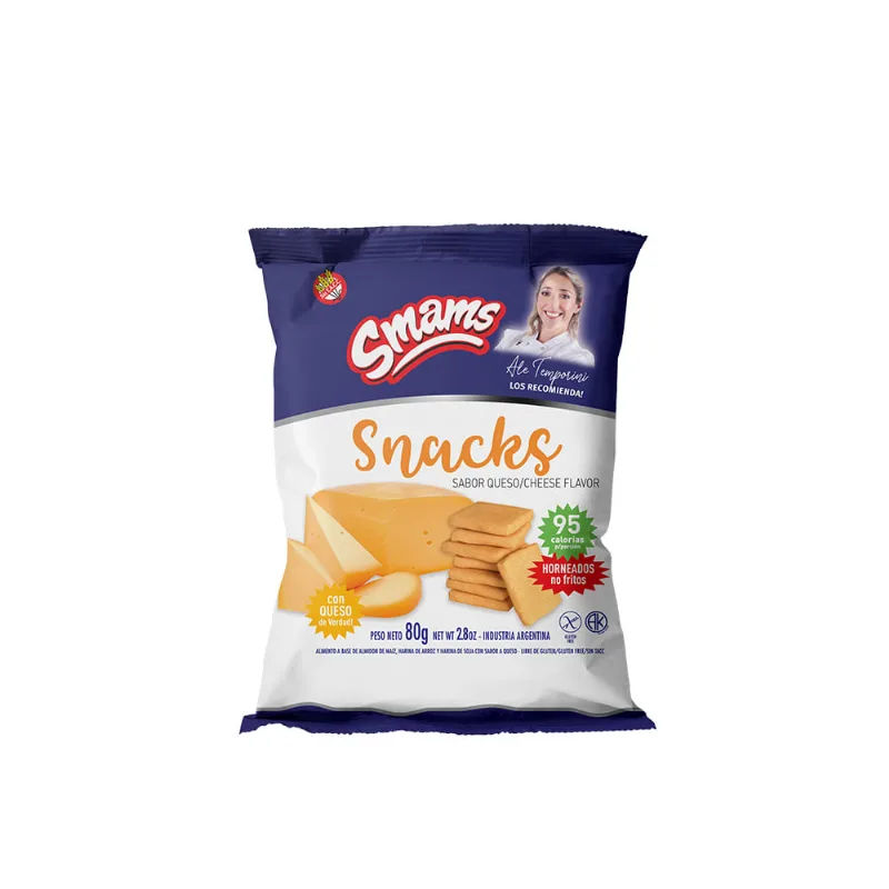 Snacks Horneados Sabor Queso 80 Grs Smams Snacks Sabor Queso 80 Gr Smams