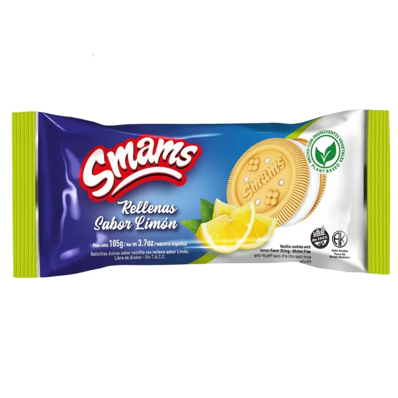 Galletitas Smams Rellenas de Limón x 105 g