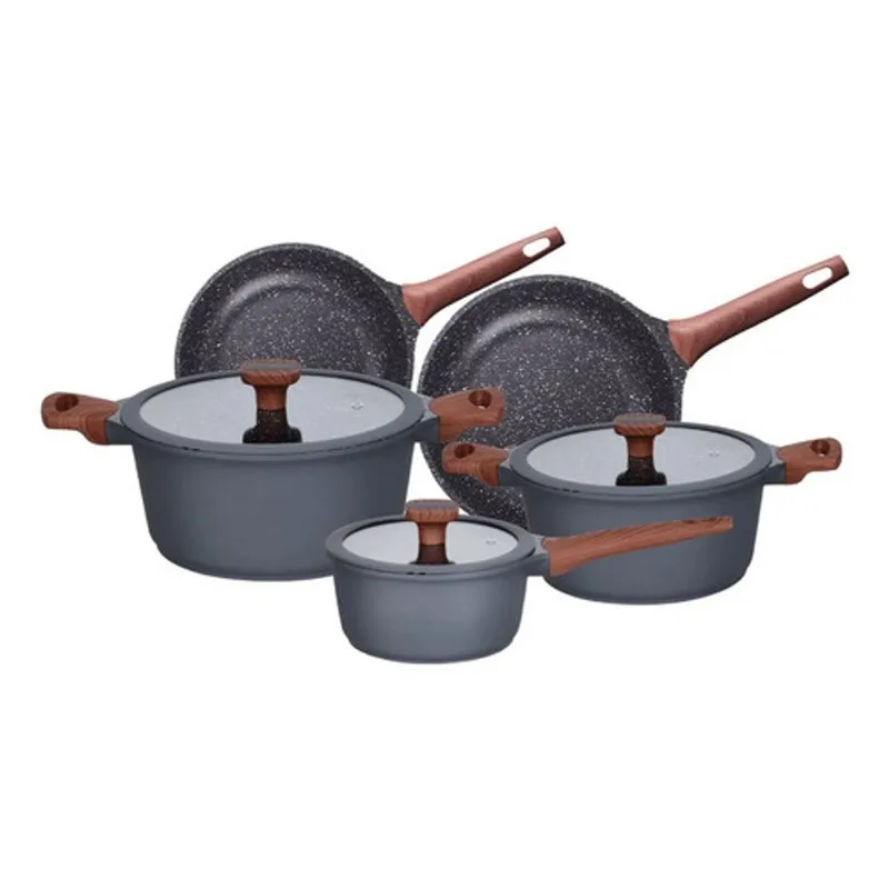 Batería De Cocina 5 Piezas Onyx Utile Antiadherente