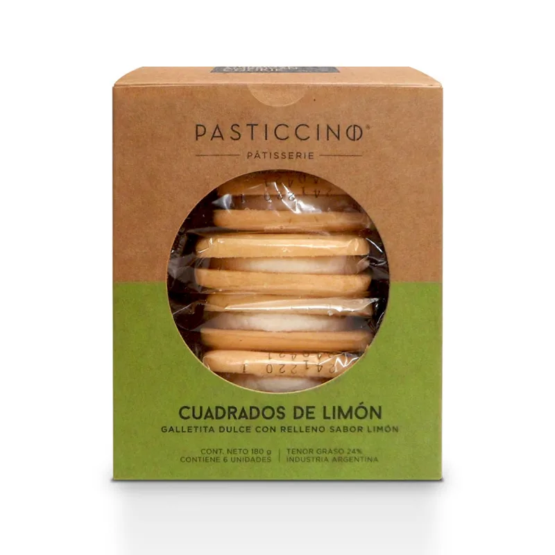 Galletas Pasticcino Cuadrado De Limon X 180 G