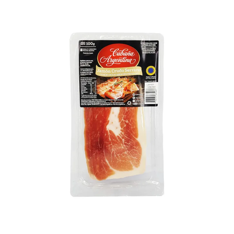 Jamon Crudo Cabaña Argentina X 100gr