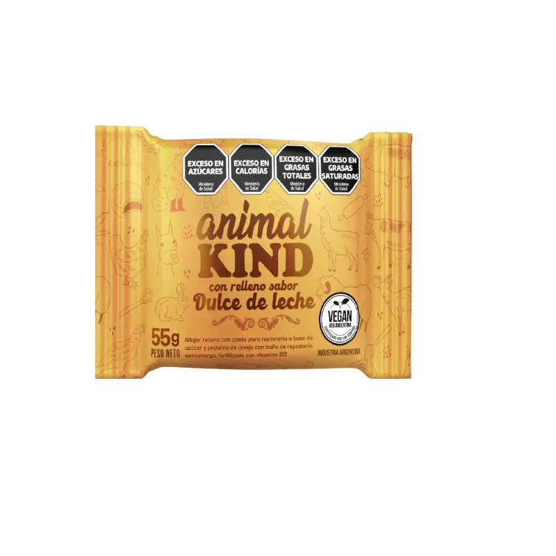 Alfajor Vegano Animal Kind Dulce de Leche x 55 g
