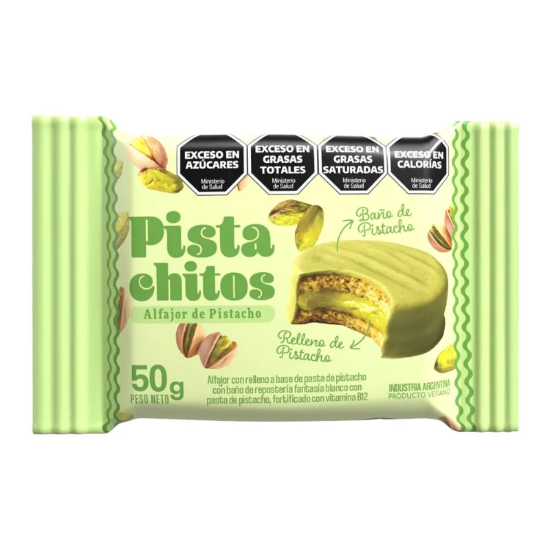Alfajor Vegano Animal Kind Pistachitos Bañado x 50 g