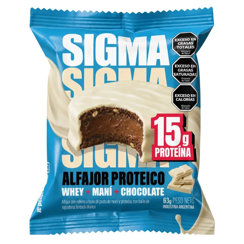 Alfajor Proteico Sigma Blanco x 63 g