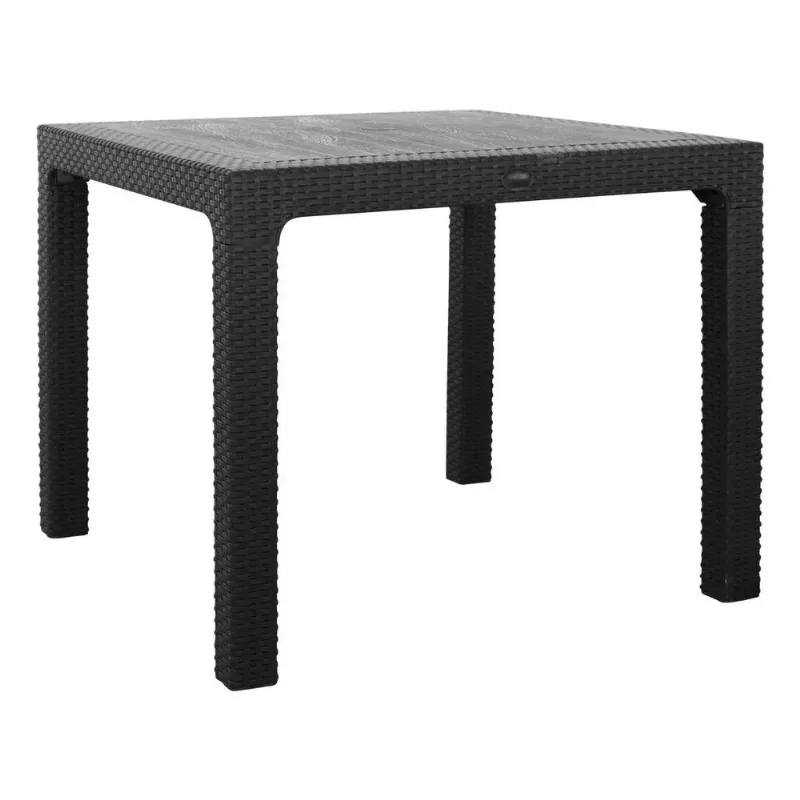 Mesa Plástica Quality Plastic 40302 Cuadrada 70x70 Blanca Patas Desmontables