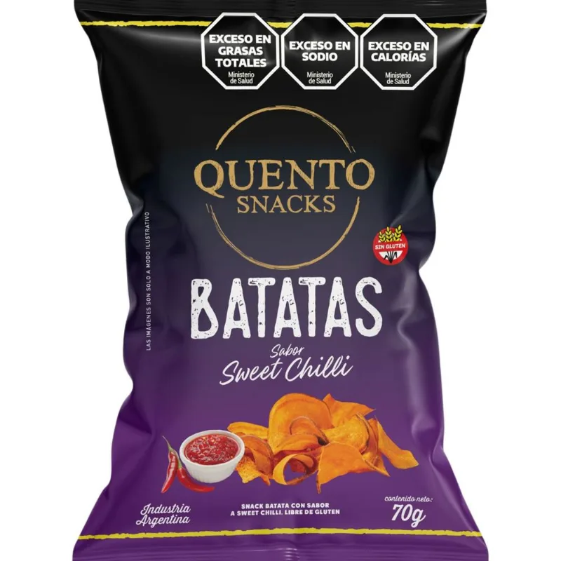 Batatas Quento sabor sweet chilli 70 grs