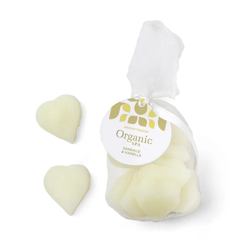 Pack De Velas De Corazones Sandalo Vainilla Organic Spa