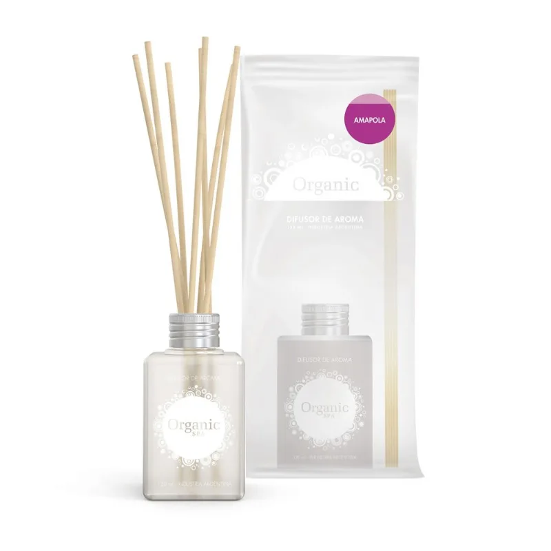 Difusor Organic Spa amapola 120 cc.