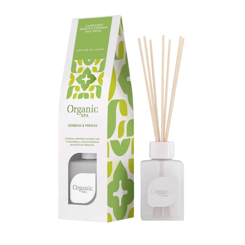 Difusor de Ambiente Verbena y Fresias 120 Ml Organic Spa