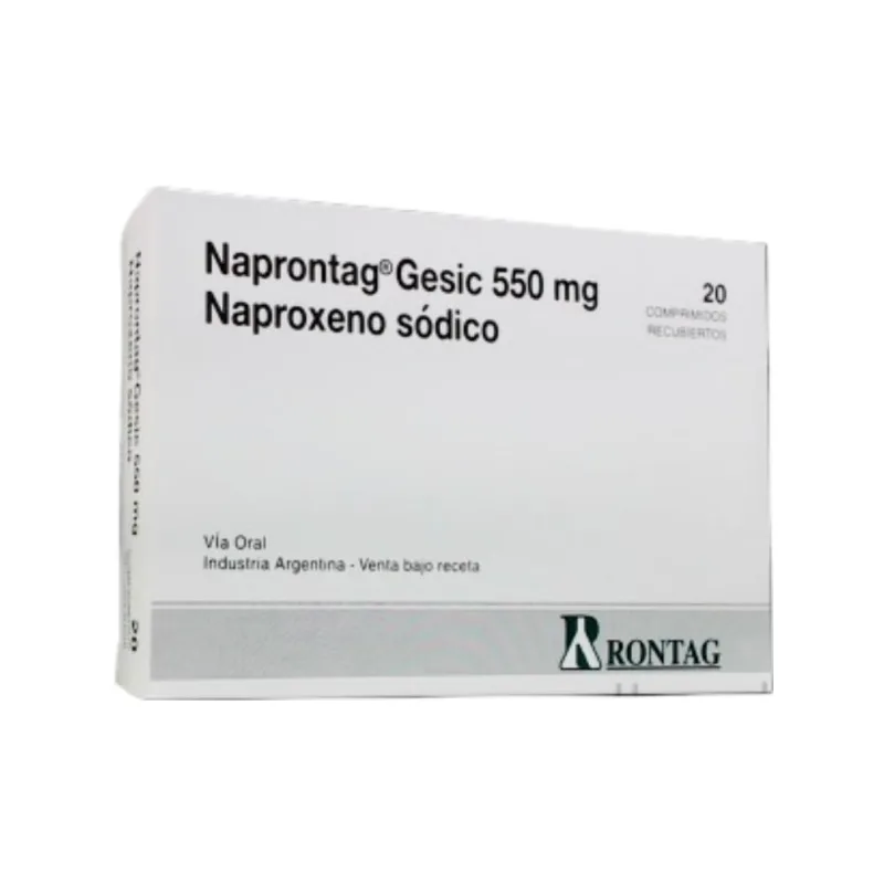 Naprontag Gesic Naproxeno 550 mg x 20 Comp Recubiertos