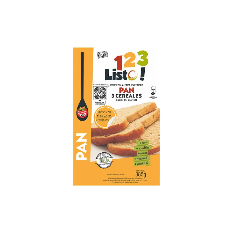 Premezcla Pan 123 Listo X 385gr