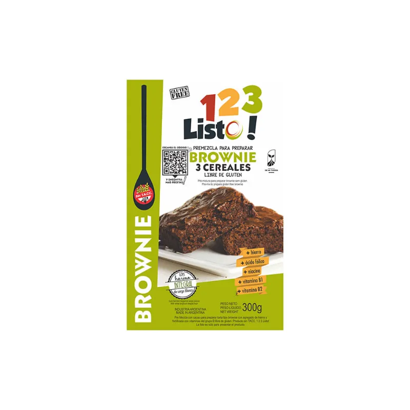 Premezcla Brownie 123 Listo X 300 Grs