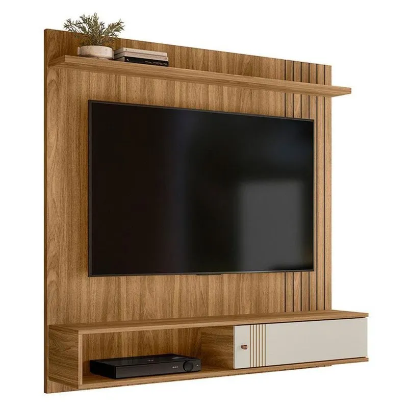 Painel Suspenso Milão Frisado Flex Nature Para Tv Até 55? - Peternella Móveis Nature